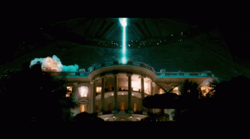 Independence Day Movie White House And Helicopter Explodes GIF