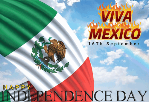 Independence Day Poster With Mexican Flag
