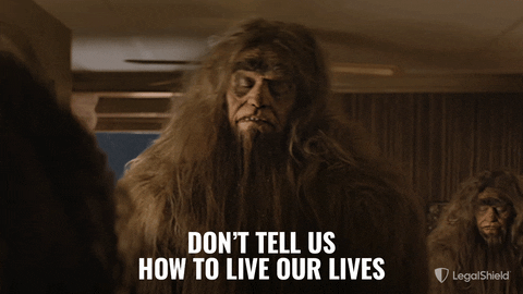 Independent Hairy Man Don't Tell How Live Lives GIF