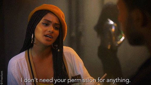 Independent Lady Don't Need Permission GIF