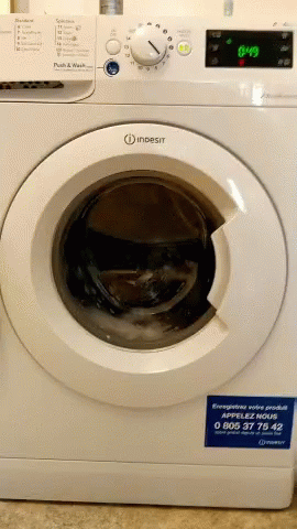 Indesit Washing Machine Sticker
