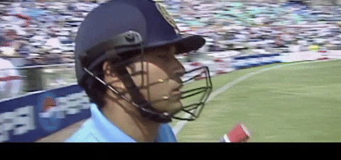 India Cricket Player Look Up GIF