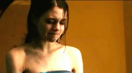 India Eisley Tearing Up GIF