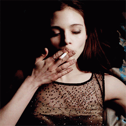 Sensual India Eisley Smoking GIF