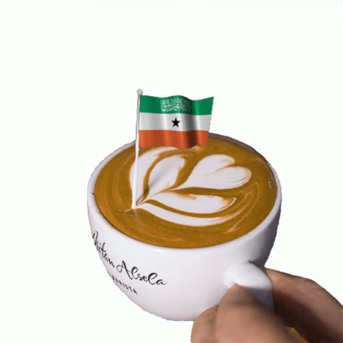 India Flag Coffee Latte GIF
