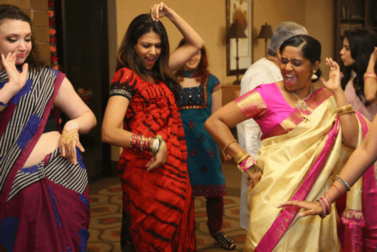 Indian Bollywood Women Dancing