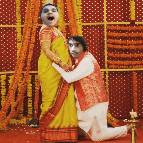 Indian Couple Baby Shower GIF