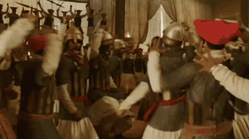 Indian Knights Dancing GIF