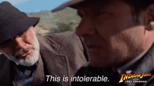 Indiana Jones and the Last Crusade Movie Poster With Two Men