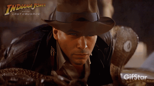 Indiana Jones and the Last Crusade Poster Man in Hat