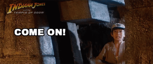 Indiana Jones Closing Cave GIF