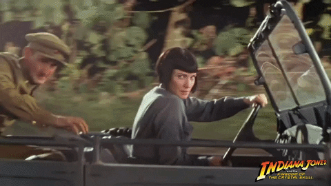 Indiana Jones Irina Spalko Driving GIF