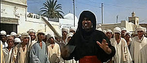 Indiana Jones Sword Vs Gun GIF