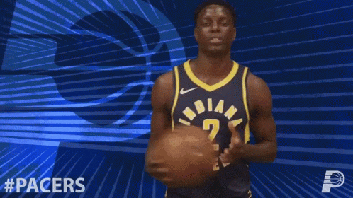 Indiana Pacers Player Holding Basketball