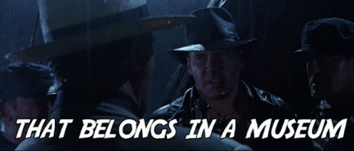 Indiana Talking About Museum GIF