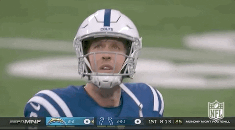 Indianapolis Colts Nick Foles Gazing Upward GIF