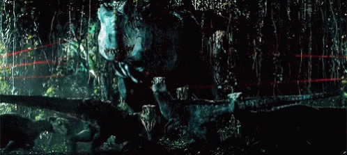 Indominus Rex And Raptor GIF