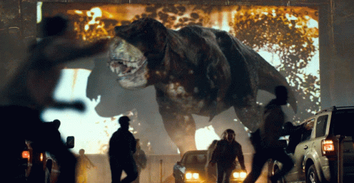 Indominus Rex Hi People GIF