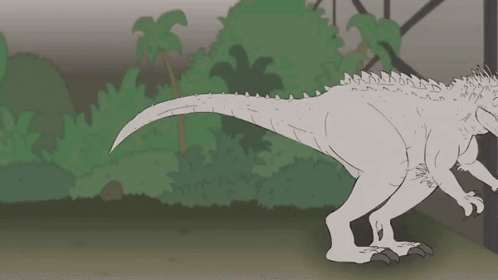 Indominus Rex Scratching The Wall GIF