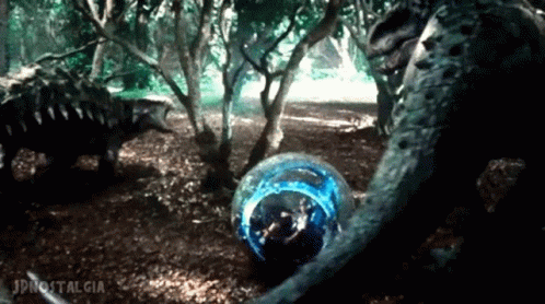 Indominus Rex Versus Ankylosaurus GIF