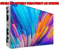 Indoor And Outdoor Transparent Led Screens Sticker GIF