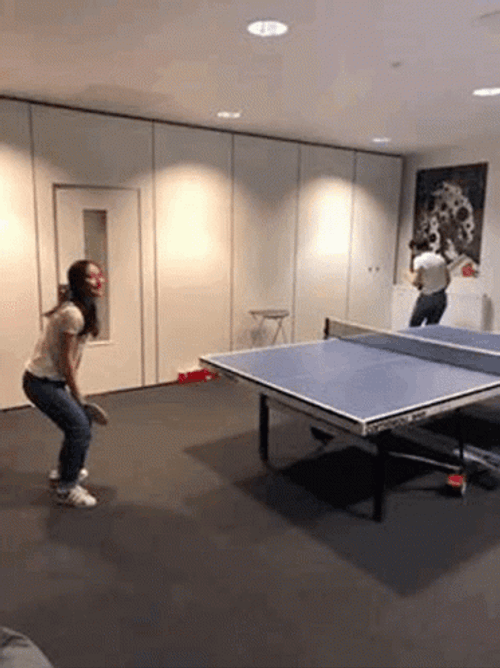 Indoor Set Up Ping Pong GIF