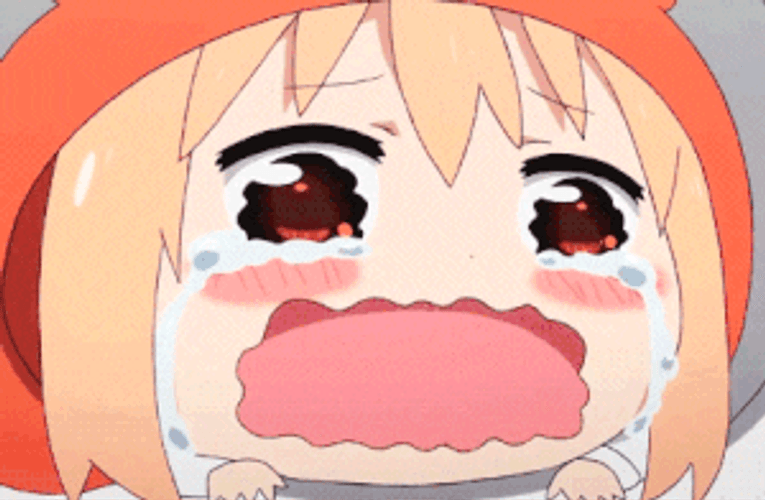 Indoor Umaru Doma Anime Cry GIF