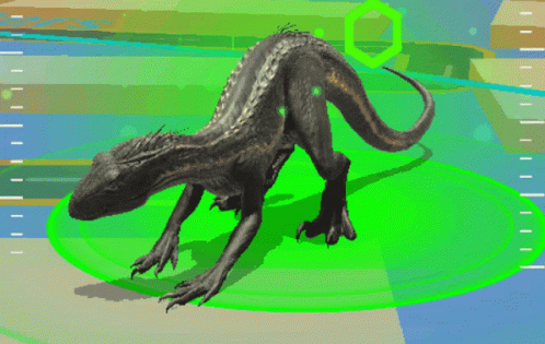 Indoraptor Has Green Aura GIF