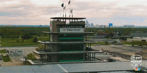 IndyCar Race Track Aerial View GIF