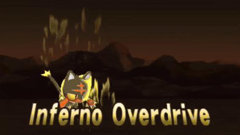 Inferno Overdrive Poster Fire From Sky GIF