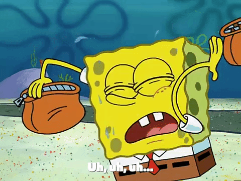 Infinite Anxious Spongebob Wallet GIF