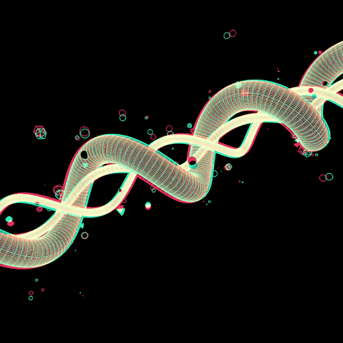 Infinite Dna Spiral Animation GIF