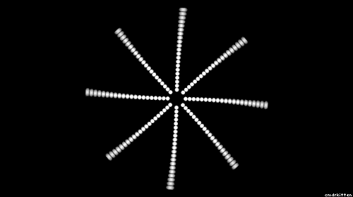 Infinite Loop Abstract Dotted Shape Design GIF