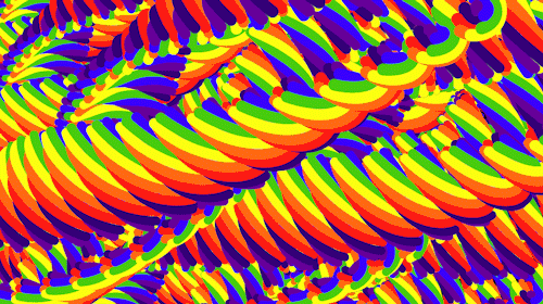 Infinite Loop Trippy Wave Purple GIF