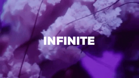 Infinite Purple Flower Glitch GIF