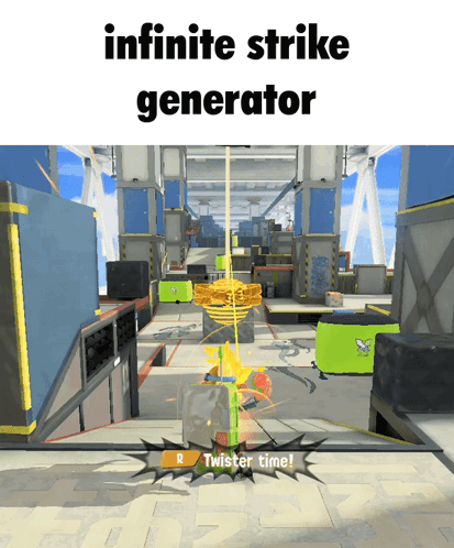 Infinite Strike Generator Triple Inkstrike Splatoon GIF