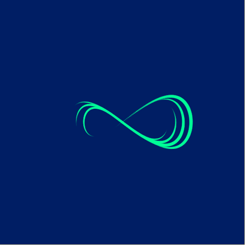 Infinite Symbol Blue Animation GIF