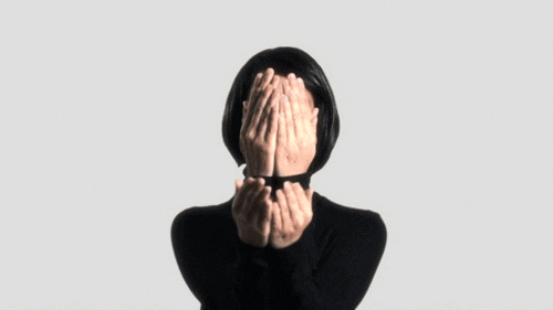 Infinite Woman Covering Face GIF