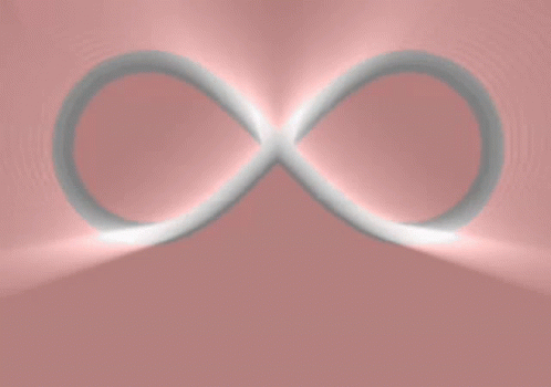Infinity Symbol On Pink Background GIF