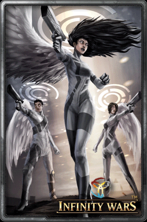 Infinity Warriors Charge Bullets To Enemies GIF