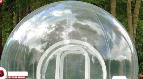Inflatable Bubble Boy Tent GIF
