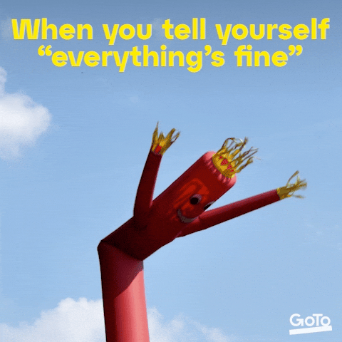 Inflatable Tube Man Everything Is Fine Meme GIF