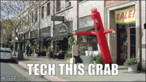 Inflatable Tube Man Tech This Grab Meme GIF