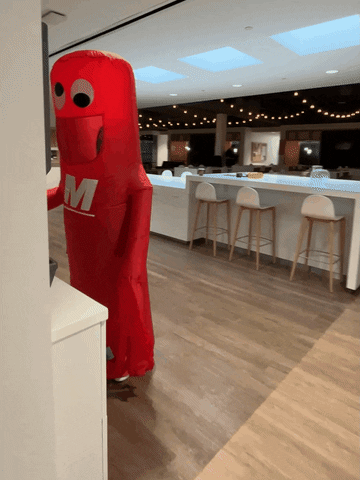 Inflatable Tube Man Visits Mattress Firm GIF