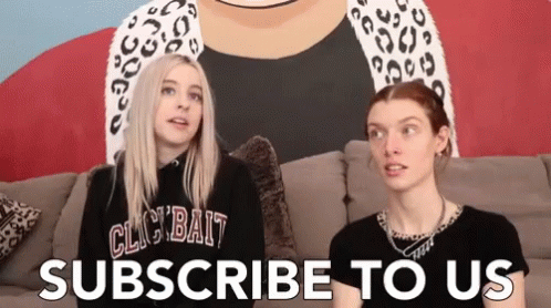 Influencer Subscribe To Us Invitation Zoom In GIF
