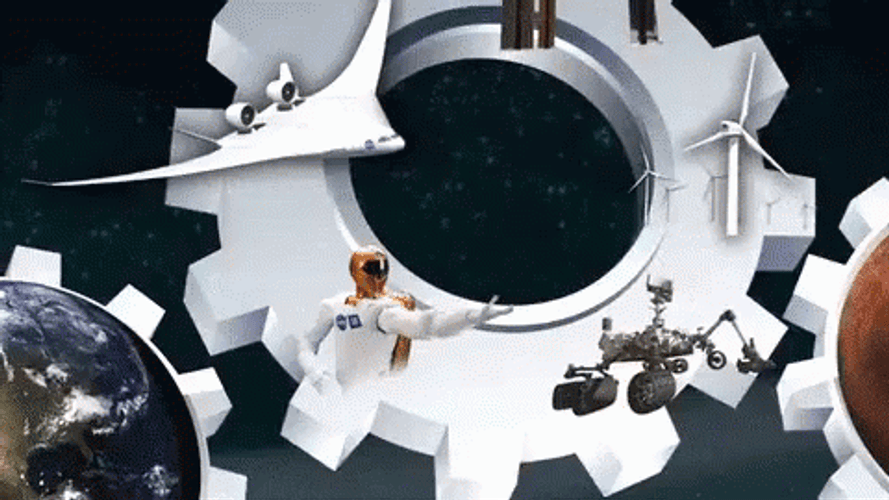 Information Technology For Space Nasa 3d GIF