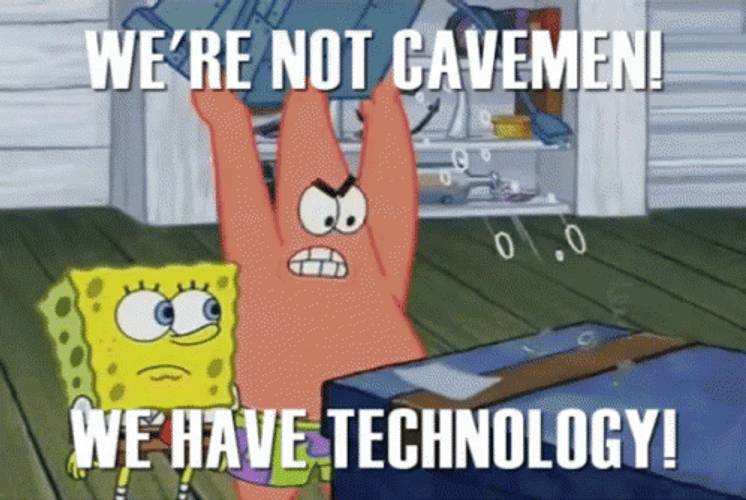 Information Technology We're Not Cavemen GIF