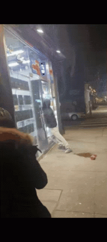 Infuriated Thief Forcing Entry Glass Breaking GIF