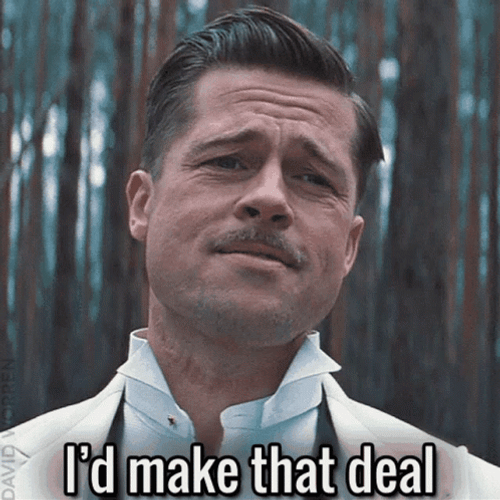 Inglourious Basterds Deal Scene GIF