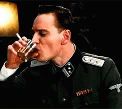 Inglourious Basterds Lt. Archie Hicox Smoking GIF